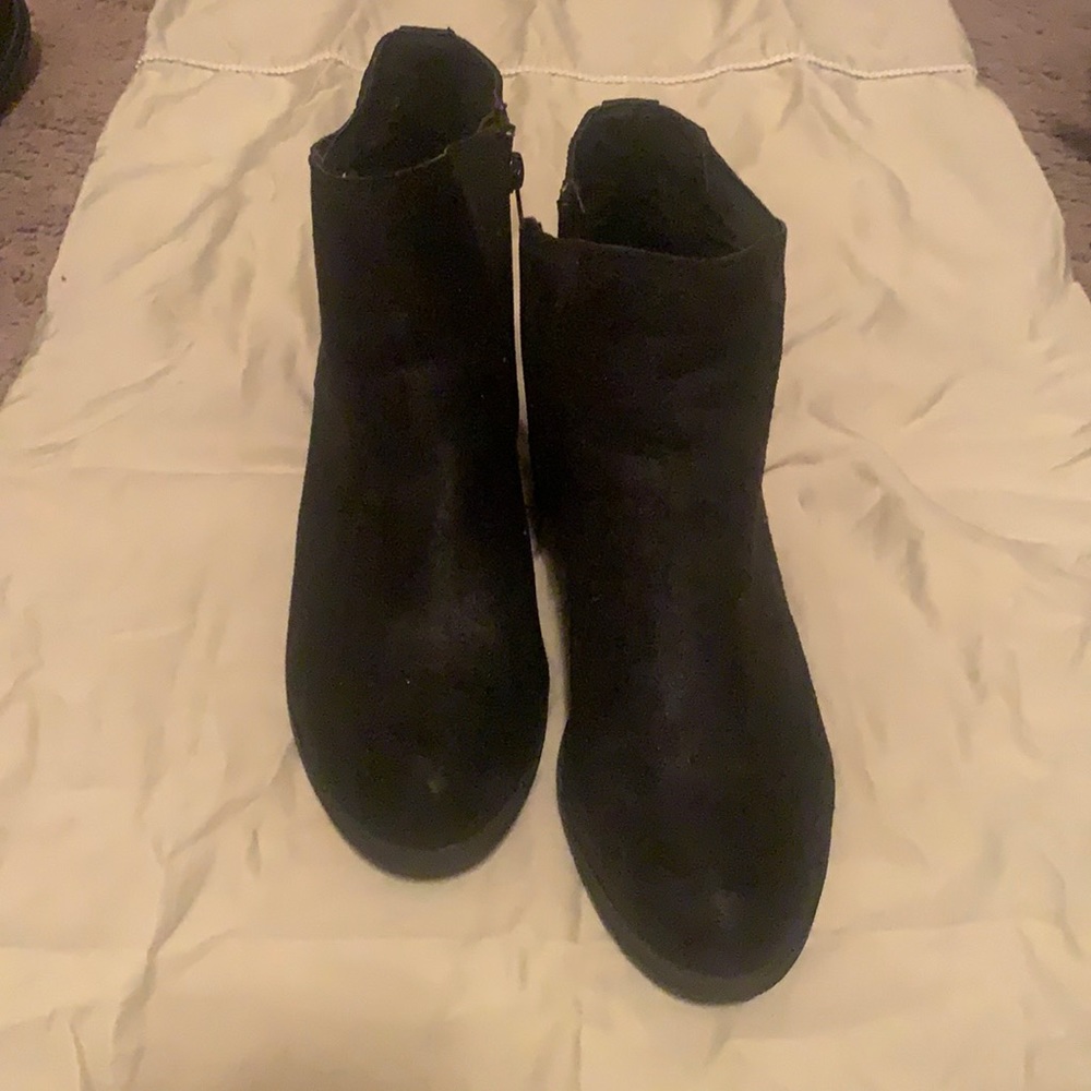 Barely worn black booties